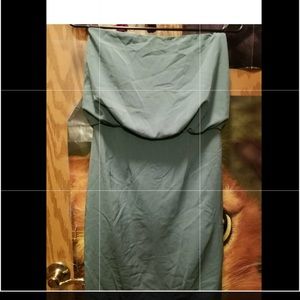 Lulus green mini bodycon draped dress s